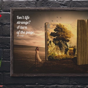 Song Lyric Wall Art: Isn&#39;t Life Strange/Song Lyrics Print/Song Lyrics Gift/Printable Wall Art/Instant Digital Download/Inspirational Quote