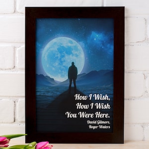 Song Lyric Wall Art: Wish You Were Here/Song Lyrics Print/Song Lyrics Gift/Printable Wall Art/Instant Digital Download/Inspirational Quote