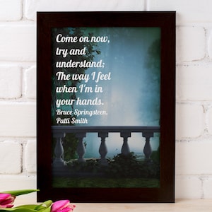 Song Lyric Wall Art: Come On Now/Song Lyrics Print/Song Lyrics Gift/Printable Wall Art/Instant Digital Download/Inspirational Quote