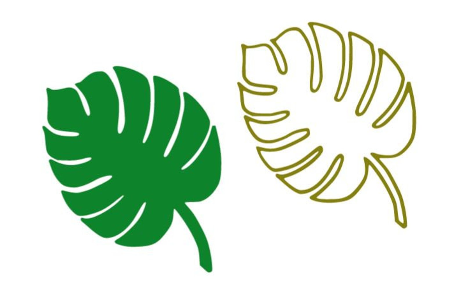 Tropical Leaves Svg Bundle Tropical Leaf Svg Palm Leaves | Etsy