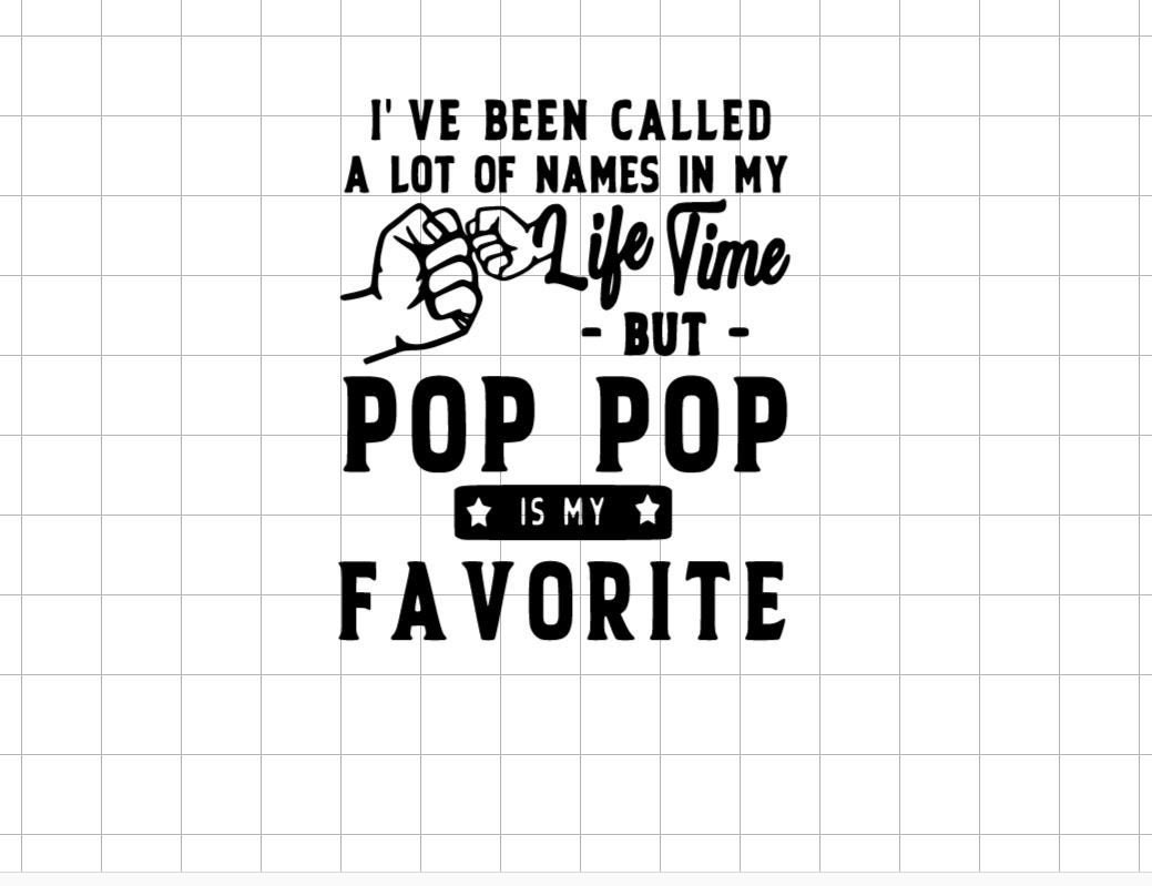 Pop Pop SVG, Grandparents day SVG, Fathers Svg, Cutting Files for Sil…