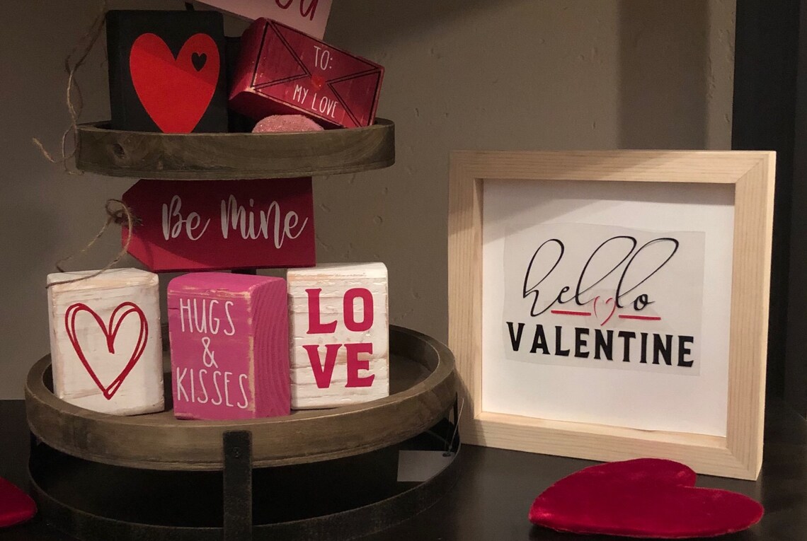Download Hello Valentine SVG File Valentine SVG file Silhouette | Etsy