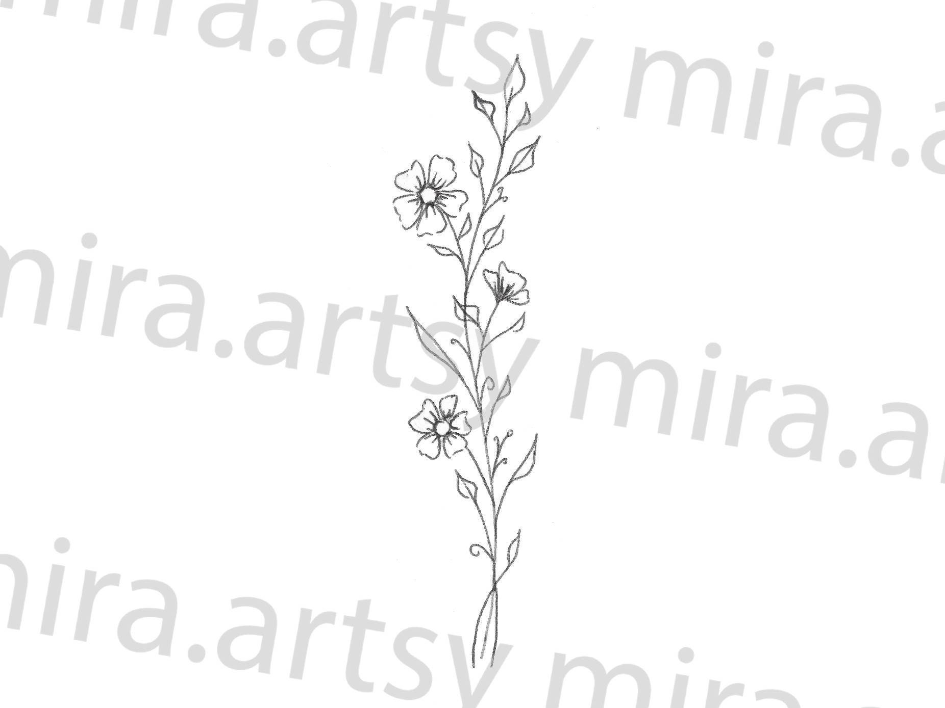 Flower Vine Tattoo Design bw by scandalouscombo on DeviantArt #29 Flower Vine Tattoo Design bw by scandalouscombo on DeviantArt
