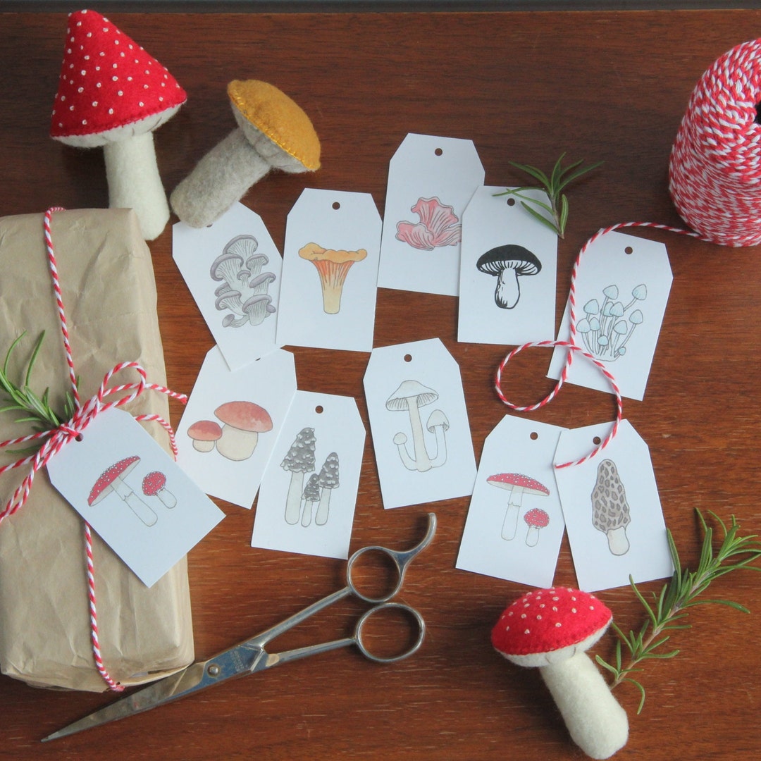 Printable Mushroom Gift Tags - Etsy