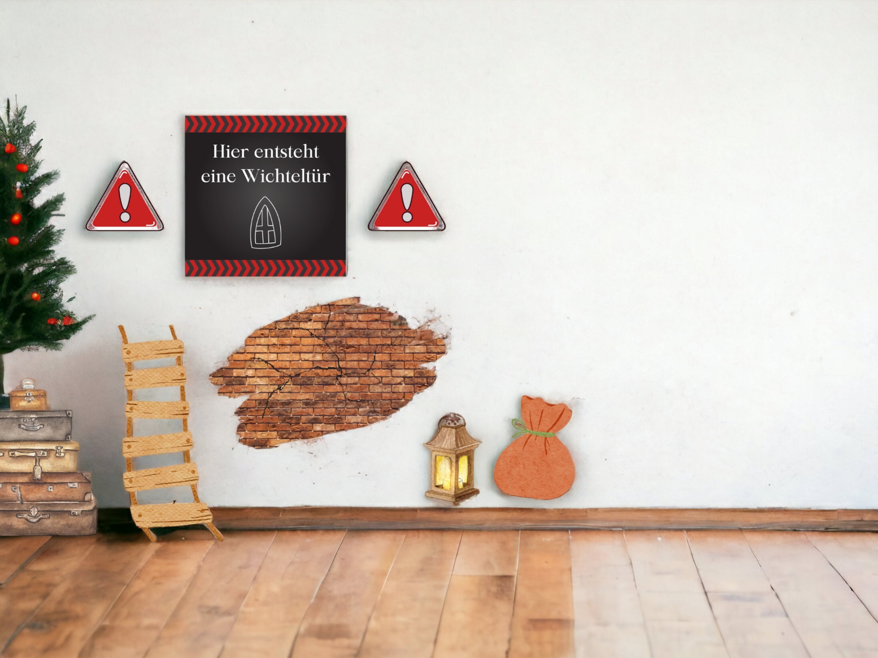 Bastelset Wichtel Baustelle Weihnachtswichtel Bastelbilder - Etsy.de