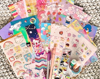 Cute Pastel Themed Junk Journal Supplies, Scrapbooking, Card Making, Art Journal Supplies