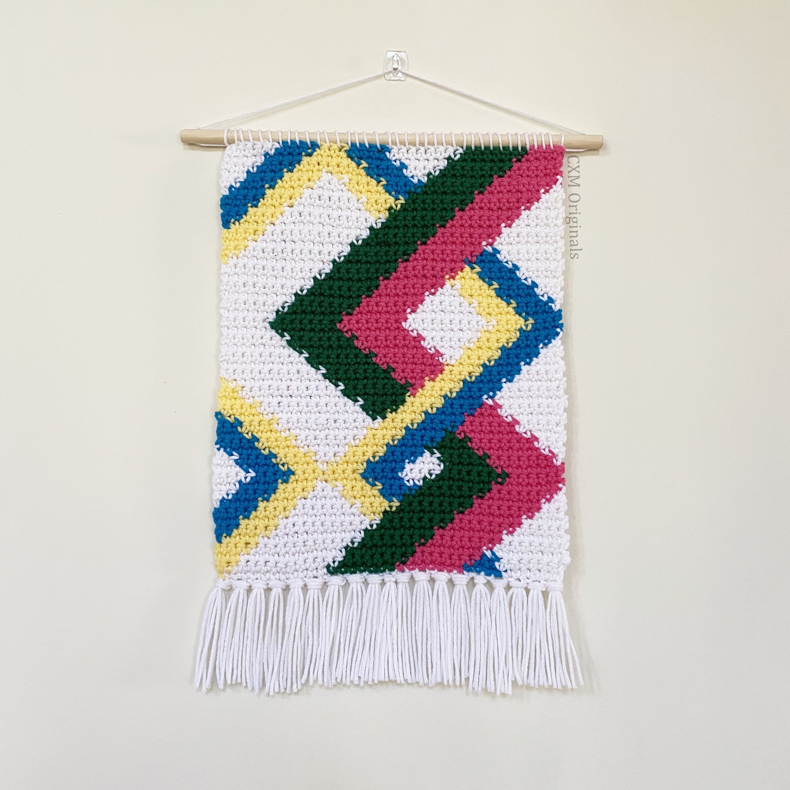 Crochet Pattern Wall Art Wall Hanging Crochet Home Decor Etsy UK
