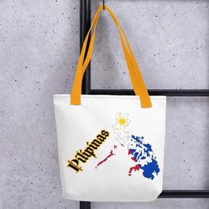 Drapeau des Philippines, carte des Philippines, fierté philippine 15 x 15 Sac fourre-tout