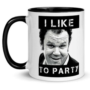 I Like to Party Mug with Black Inside, Handle