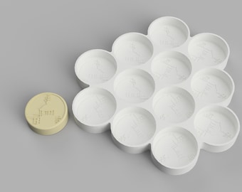 Custom round silicone mold