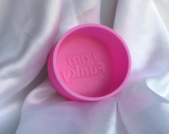 Custom puck shaped silicone mold