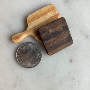 Combo 1:12 Scale Handmade Genuine Wood Cutting Boards - Miniatures & Dollhouse