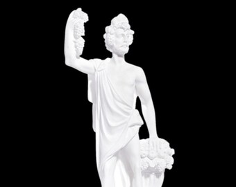 Dionysus Statue, Bacchus, God Of Wine And Theater, Handmade Alabaster Sculture, Greek Roman Mythology, 25cm - 9.84''
