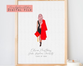 Class of 2026 Graduation Print, Personalized Graduate Gift (Digital Download)