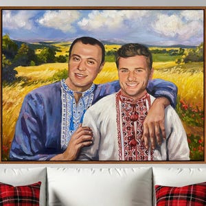 Custom Oil Painting Portrait from Photo, Handcrafted Art on Canvas