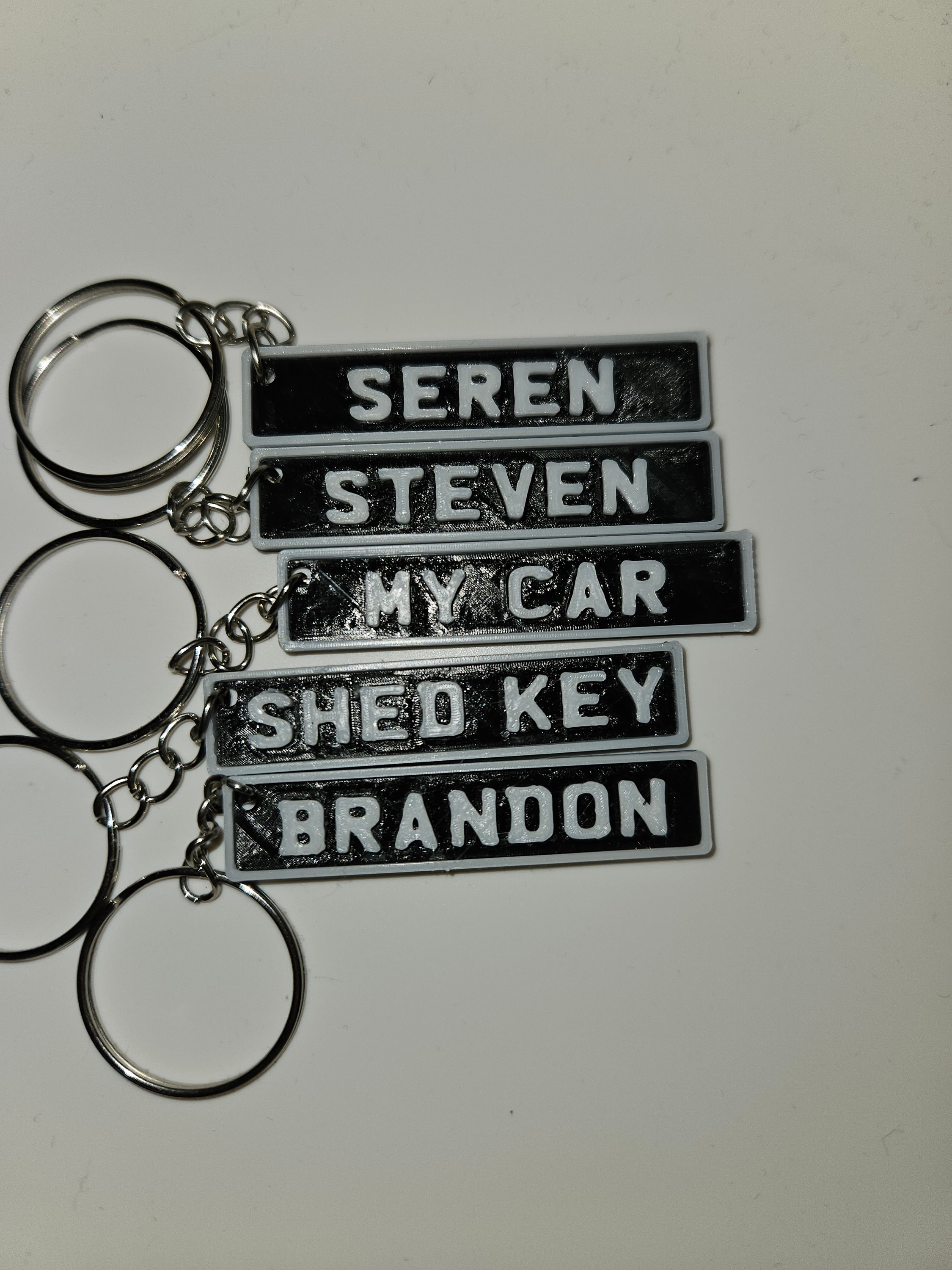 3d Printed Car Number Plate Keyring License Plate Keyring Personalised
