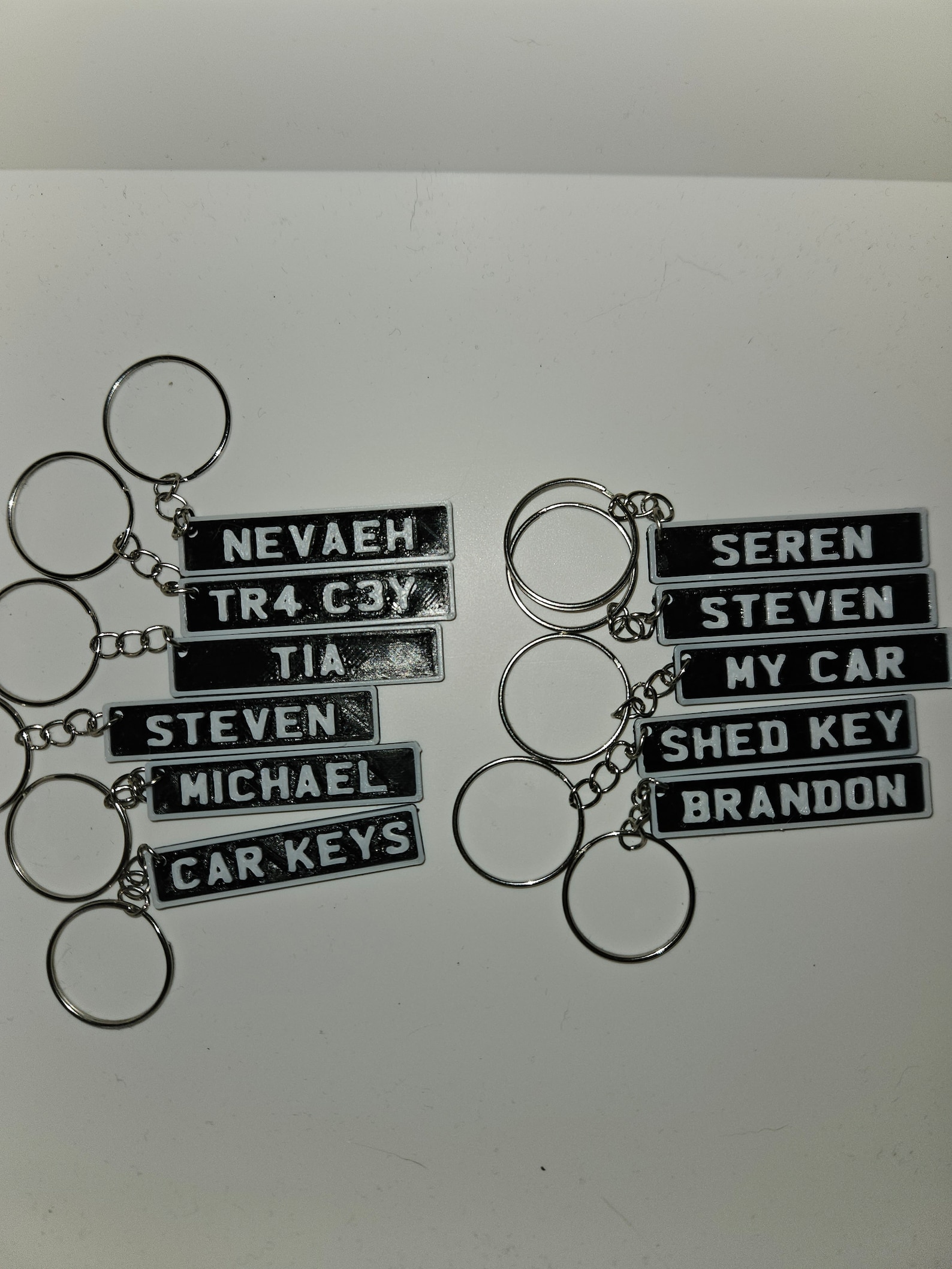 3d Printed Car Number Plate Keyring License Plate Keyring Personalised