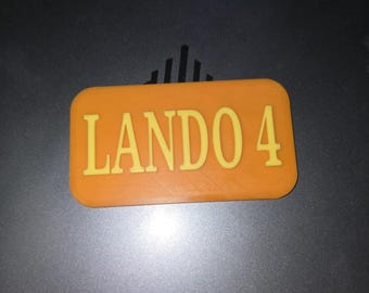 Personalized McLaren Inspired Number Plate for Little Tikes Car