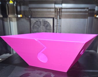 On The Go Knitting Yarn Bowl STL Design, Square 3D Print File