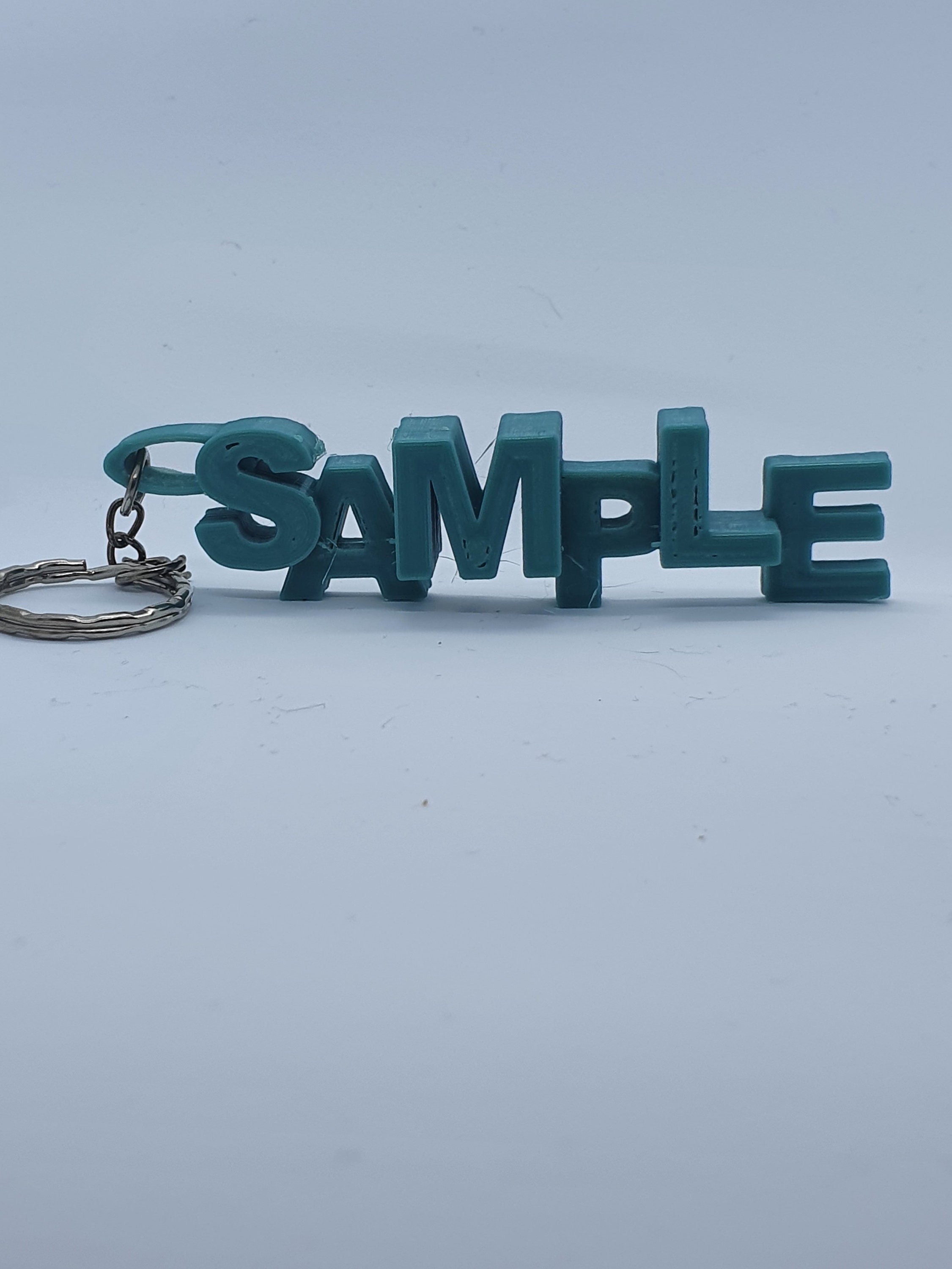 Green 3d Printed Personalised Name Keyring 2 - Etsy