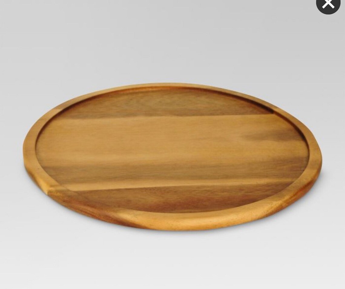 Lazy Susan Serving Tray Personalized Wood Tray Customized Etsy