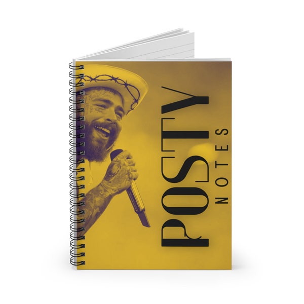 Posty Notes Spiral Notebook, Post Malone, Posty, Kids Gift, Teen Gift, Student Gift, Funny Notebook, Student Notebook