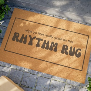 Rhythm Rug Doormat, Tribe Called Quest Gift, Rap Gift, Music Lover Gift, Tribe Called Quest, Lyrics Gift