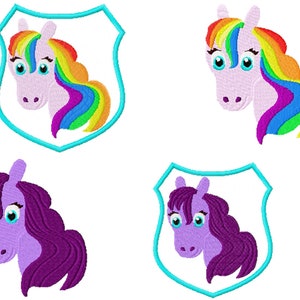Stella & Luna Magic Horse SET from 10x10 (4x4) 13x18 (5x7) 4 motifs - 8 files embroidery