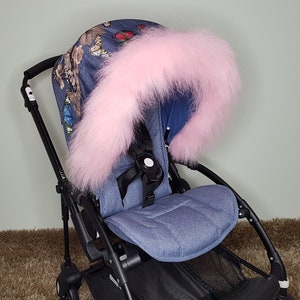 Luxury Pram Hood Fur Trim Baby Pram Accessories Pushchair Stroller Buggy Furs For All Prams