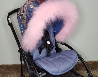 Luxury Pram Hood Fur Trim Baby Pram Accessories Pushchair Stroller Buggy Furs For All Prams