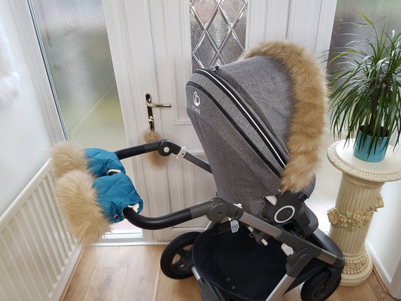 Baby Kinderwagen Handschuhe Trkis Handschuhe Winter Kit Mit hellgoldenen  Fellwrmer Kinderwagen Muff Handschuhe Kinderwagen - Etsy sterreich