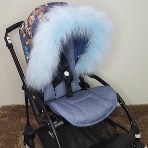 Luxury Pram Hood Fur Trim Baby Pram Accessories Pushchair Stroller Buggy Furs For All Prams