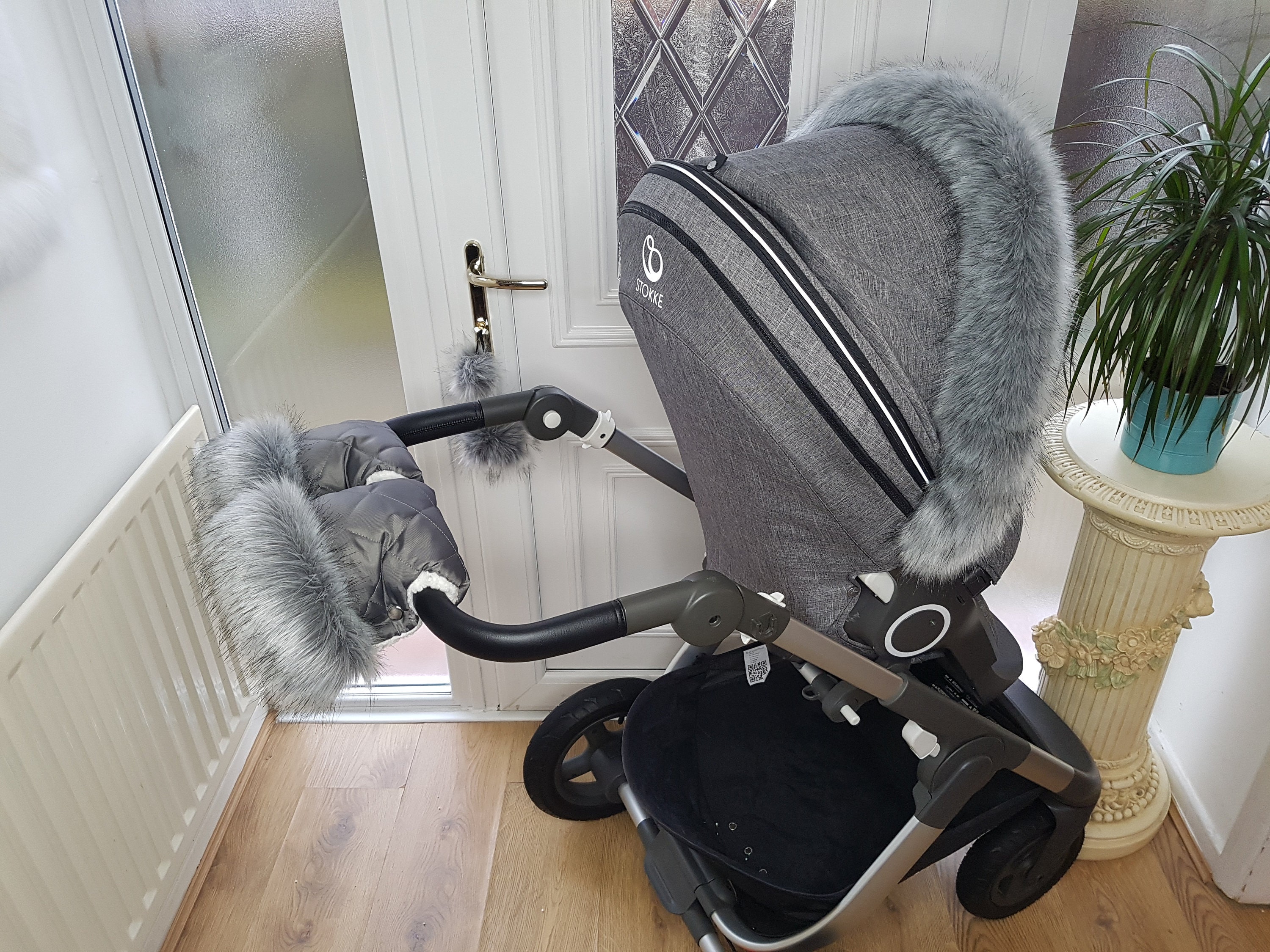 Bouwen op Motivatie matig Baby Pram Hand Mittens Stokke Winter Kit With Fur Warmer Muff - Etsy