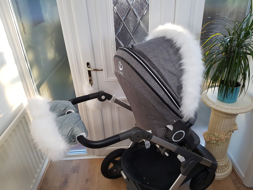 HOOLRZI Gants de Poussette 1 Paire Landau Manchon à Main Hiver Landau Poussette Chauffe-Mains Tout-Petits Chariot handmuff Poussette Gants Accessoires