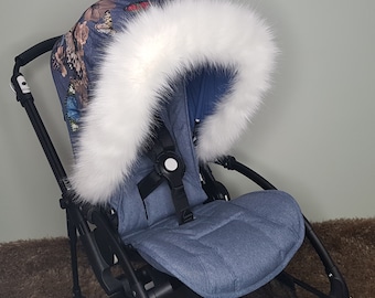 Fluffy hood for pram hot sale