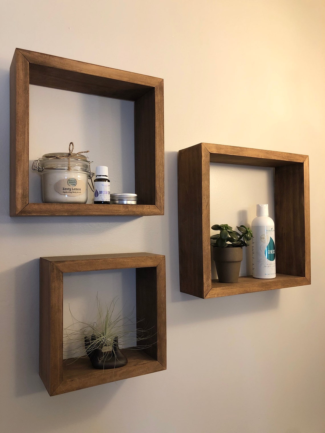 Square Nesting Shelves Set of 3 Etsy