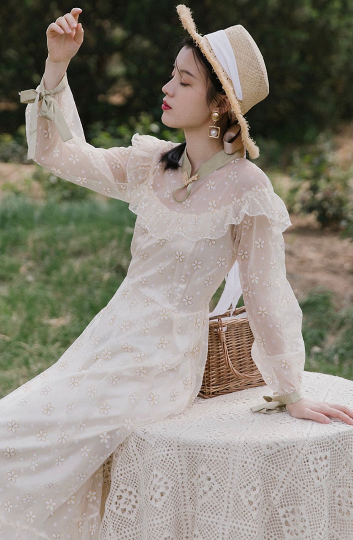 Fairy Dress-Princess Dress-Cottage Core Dress-Vintage Lace | Etsy
