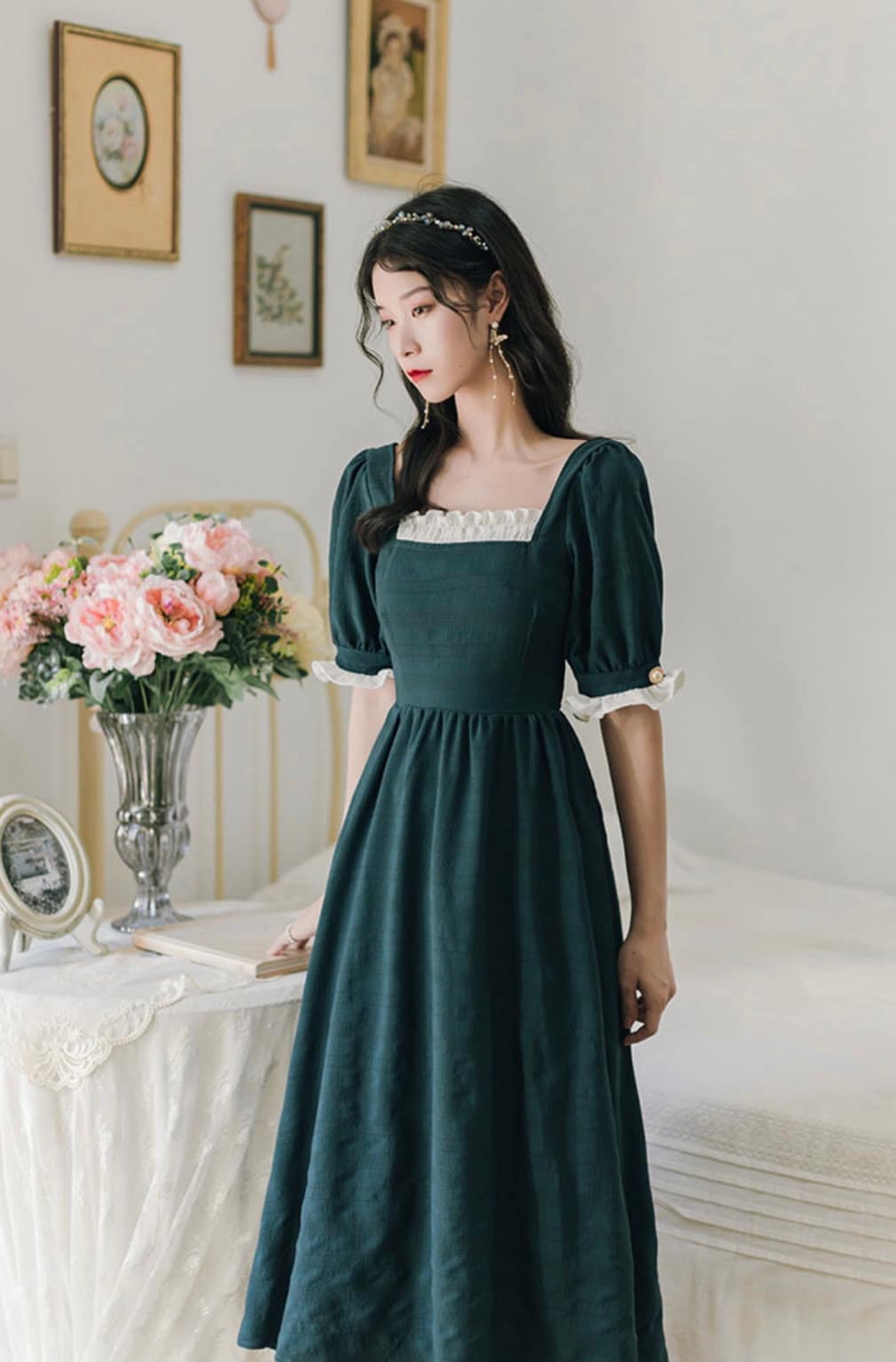 Milk Maid DressVintage Prairie DressCasual Women Etsy