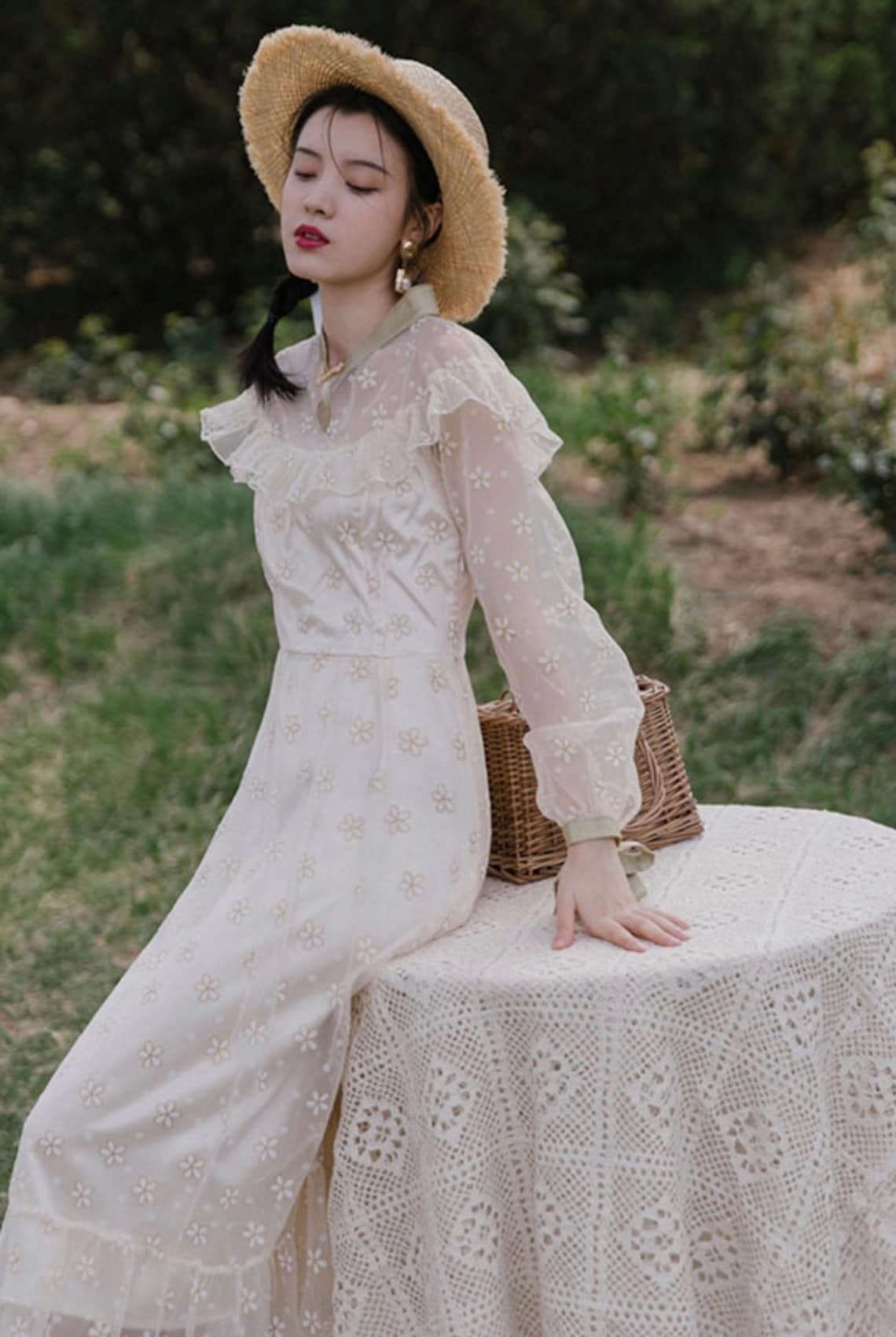 Fairy Dress-Princess Dress-Cottage Core Dress-Vintage Lace | Etsy