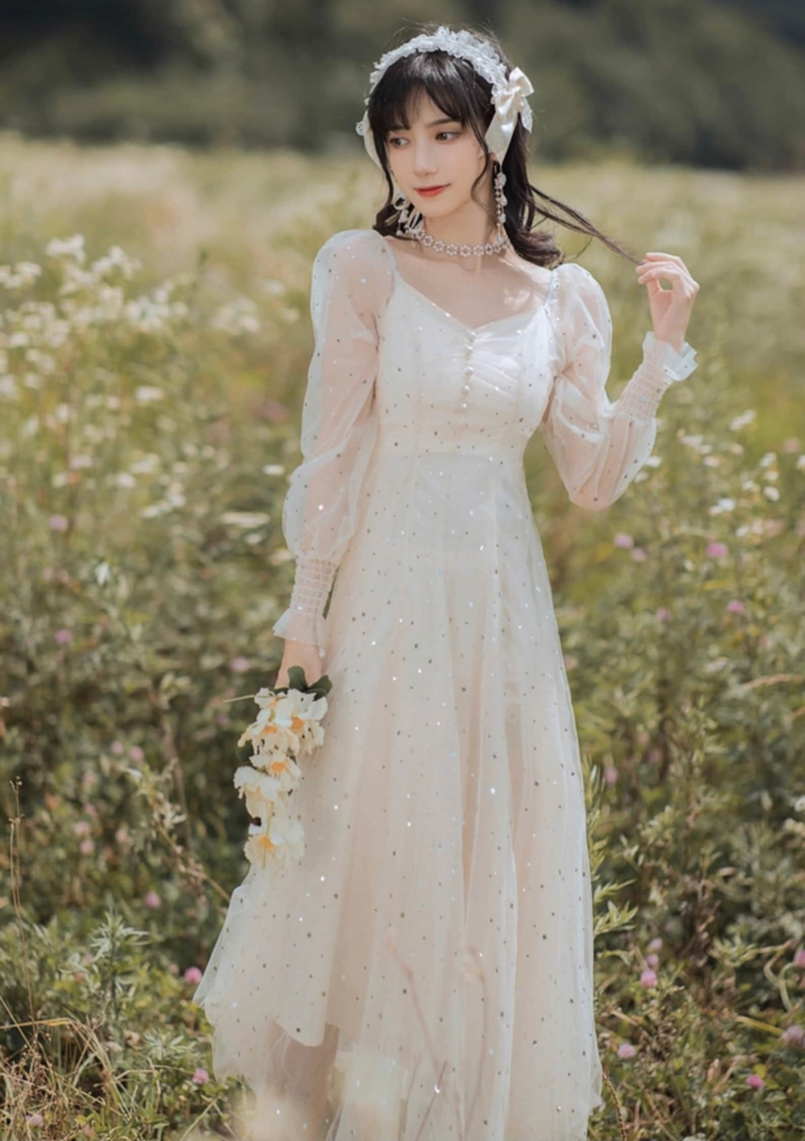 Party Dress-Fairy Prom Dress-Fairy core Dress-Summer Wedding | Etsy