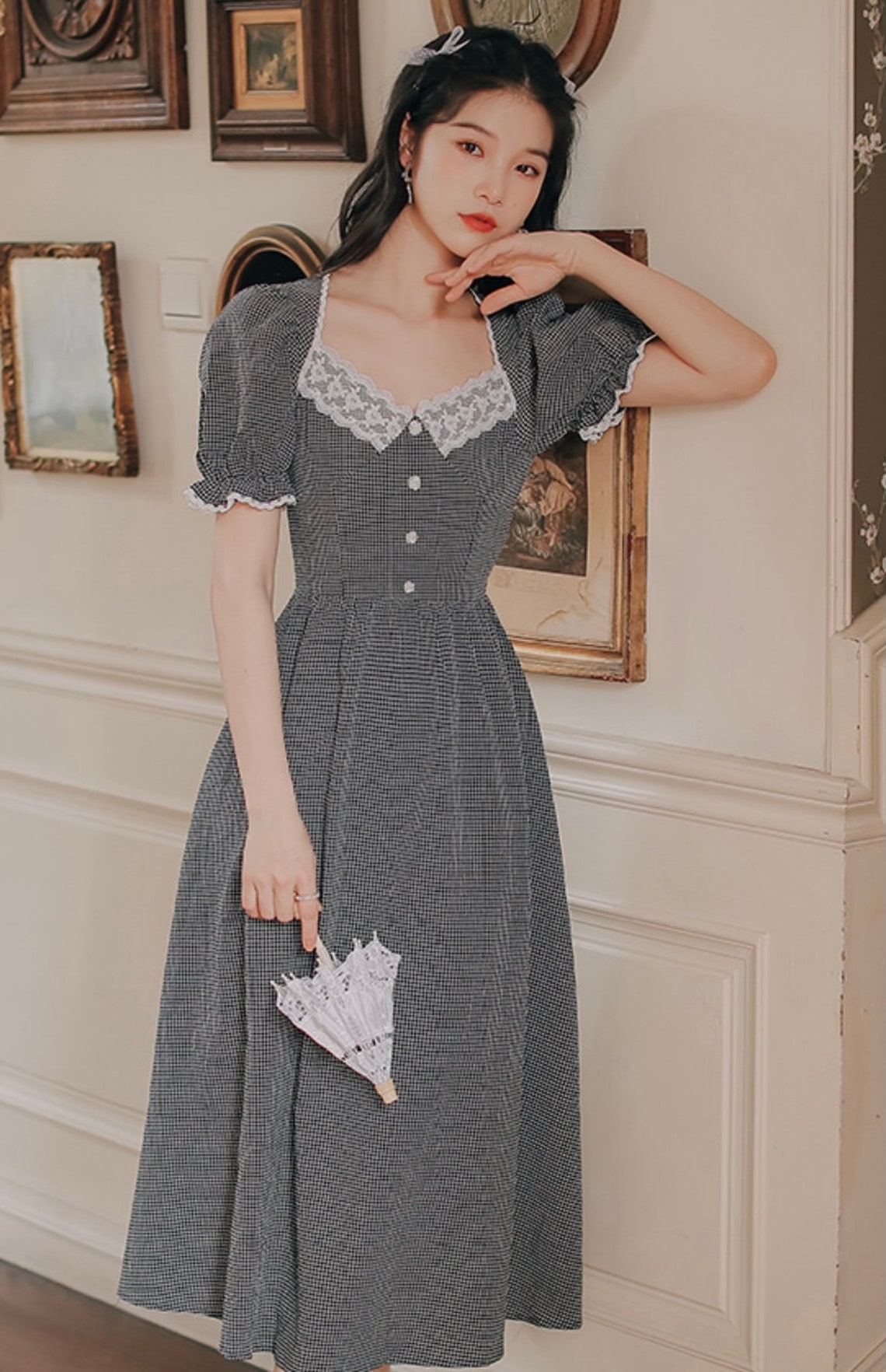 Vintage Prairie Dress-Cottage Core Dress-French Romance | Etsy