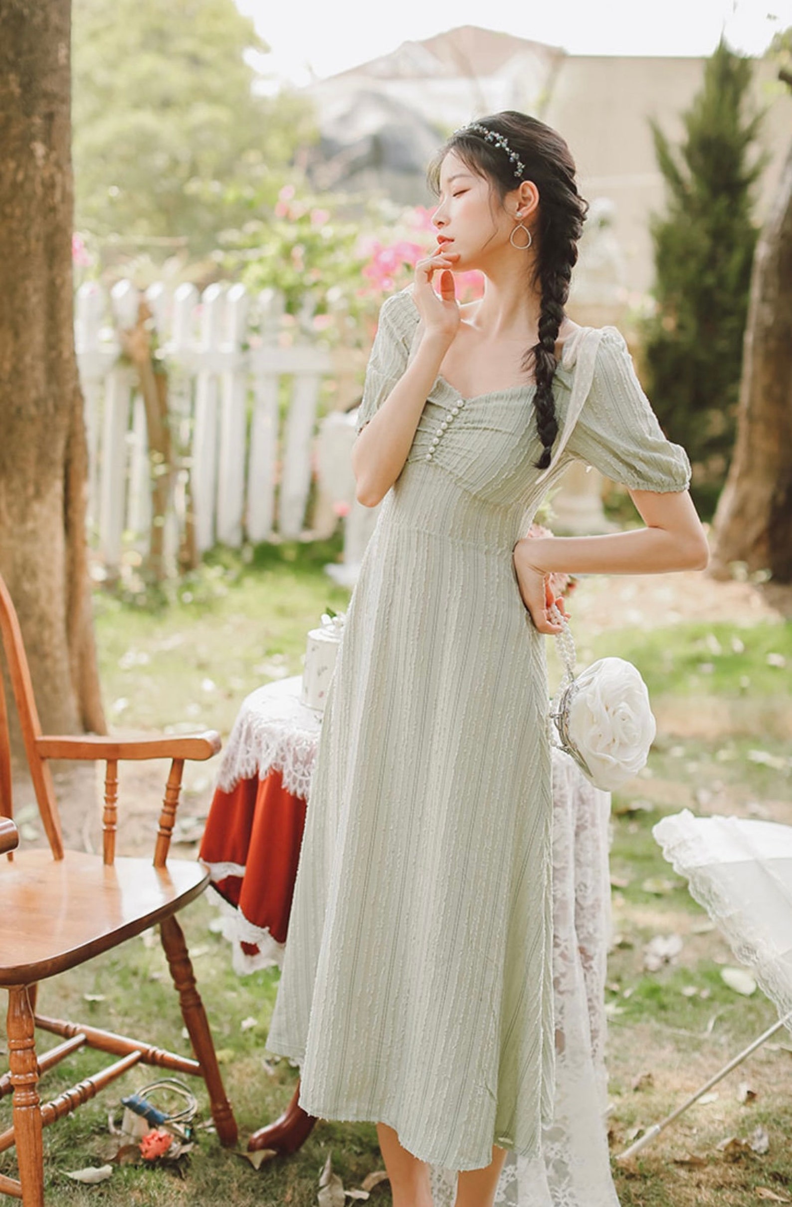 Bustier Dress-Cottage Core Dress-Summer Women Dress-Women | Etsy