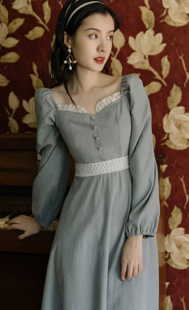 Cottage core Dress Vintage Prairie Dress-French Romance image 10