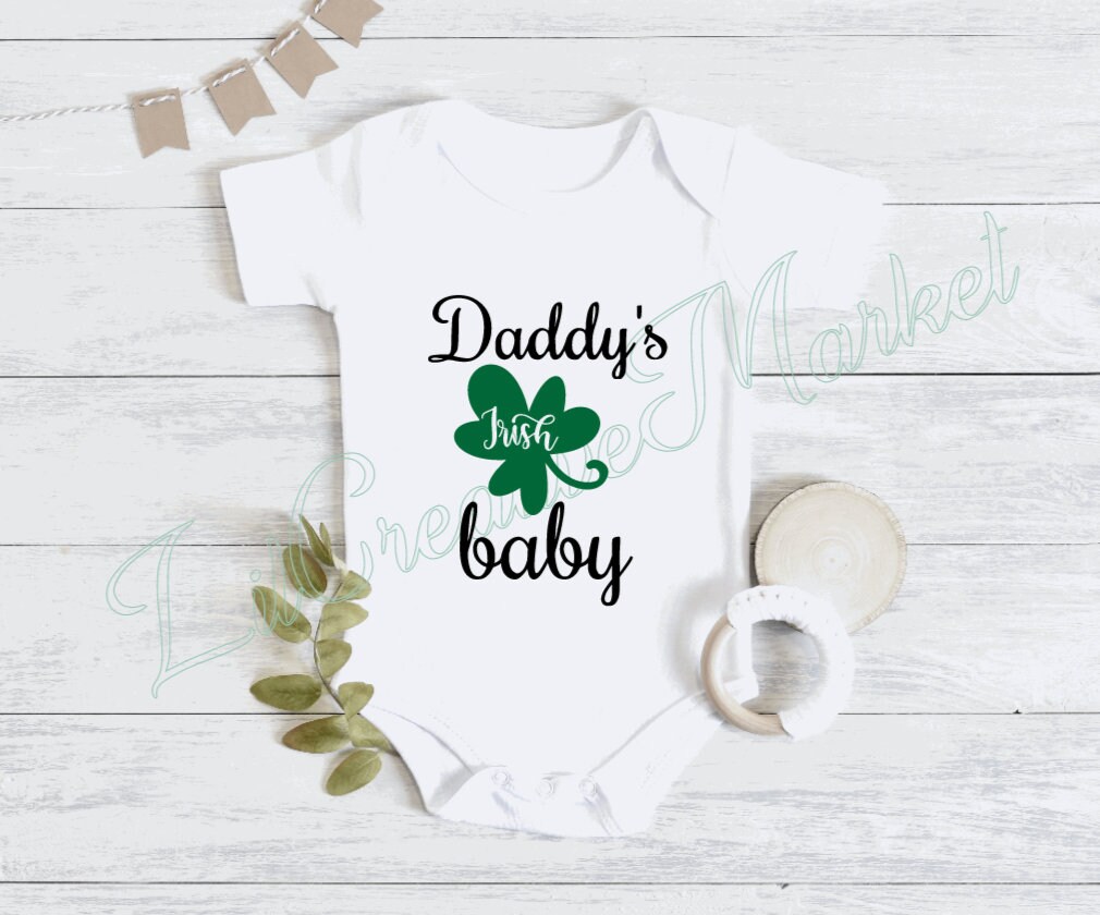 Download Daddy's irish baby SVG PNG Boy Girl Daughter Son | Etsy