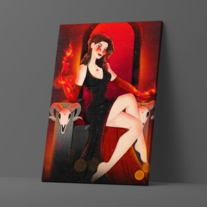 Aries |  Digital Artwork Download | A3 Size | Original Character | Art Printable Poster | OC Art | Home Decor Gift | Instant Download