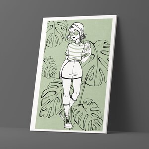 Mint | Digital Artwork Download | A3 Size | Original Character | Art Printable Poster | OC Art Print | Home Decor Gift | Instant Download
