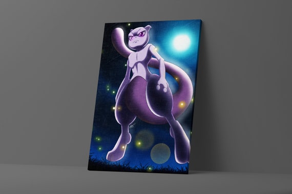 Mew and Mewtwo - Pokemon posters & prints by Goozman Arts