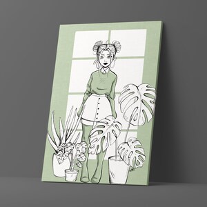 Olive | Digital Artwork Download | A3 Size | Original Character | Art Printable Poster | OC Art Print | Home Decor Gift | Instant Download