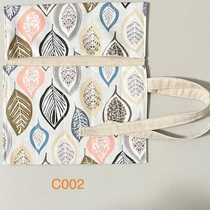 Eco-Friendly Fabric Utensil Wrap, Cutlery Roll, cutlery case, travel utensil case, Travel Cutlery Holder
