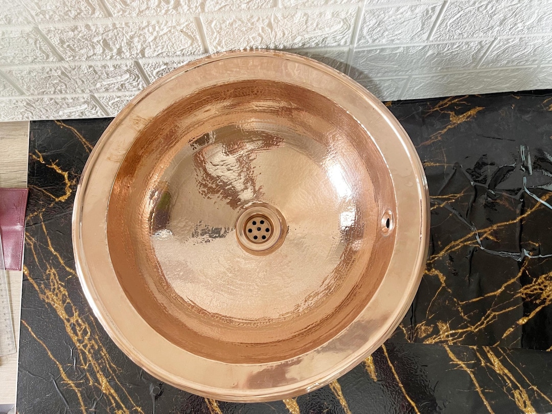 round-custom-handmade-copper-undermount-kitchen-sink-bar-sink